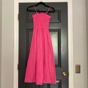 H&M Smocked-bodice Dress in Pink